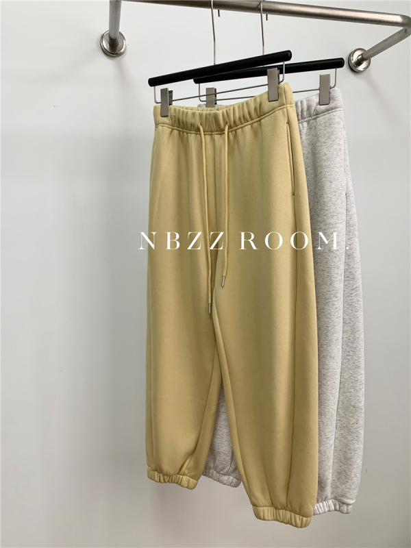 Casual NBZZROOM hlače, korejski stil, visokim strukom, haremski kroj, debela tkanina