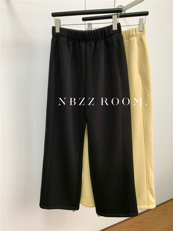 Casual NBZZROOM hlače, korejski stil, visokim strukom, haremski kroj, debela tkanina