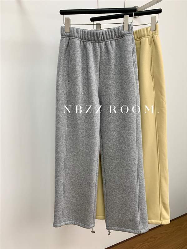 Casual NBZZROOM hlače, korejski stil, visokim strukom, haremski kroj, debela tkanina