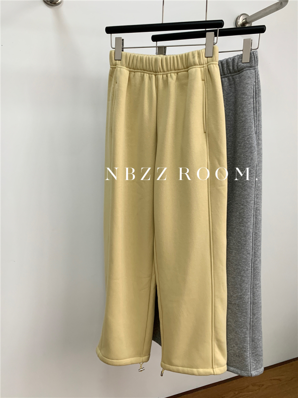 Casual NBZZROOM hlače, korejski stil, visokim strukom, haremski kroj, debela tkanina