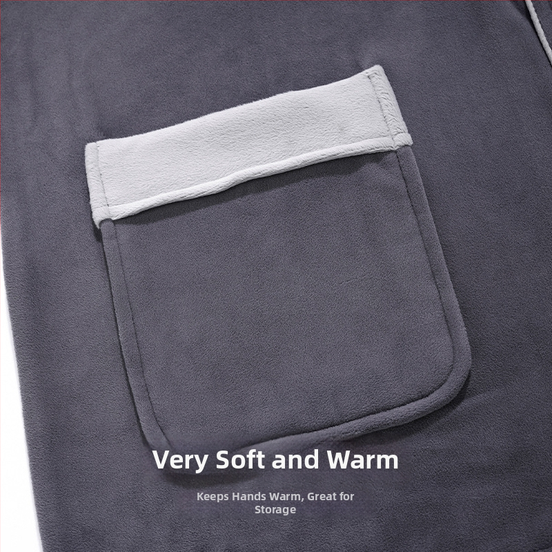 Férfiaknak szóló island velvet pizsama szett, kardigán-stílus, gallér, hosszú ujjú, otthoni viselet, 2025 tavaszi megjelenés