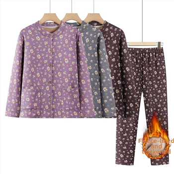 Комплект кардиган и свободни панталони с висока талия – Derong полиестер с флисово подплата; екстра дебела тъкан 351–400 g/m²; подплата 91–95%; есенно-зимно.