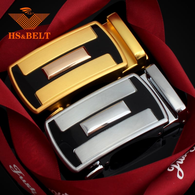 Vyrų diržas su automatine sagtimi, elipsės formos sagtis iš lydinio biurui