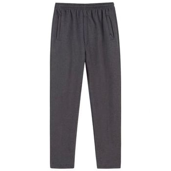 Muške casual sportske hlače za muškarce srednje dobi, ravni kroj, elastičan pojas, prozračan rastezljivi materijal, zip zatvarač, za proljeće i jesen
