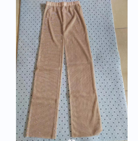 Női casual nadrág, egyenes szabás, poliészter anyag 50-70% tartalom, nyár 2023, friss és aranyos stílus