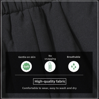 Pantaloni de toamnă pentru femei, poliester >95%, croială lejeră, țesătură groasă, lungime pantalon, toamnă 2024