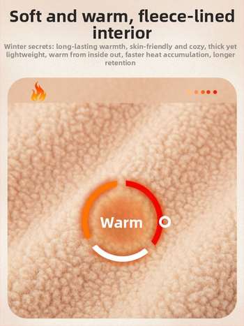 Pantaloni elastici talie înaltă drepti, căptuți cu fleece, pentru toamnă-iarnă 2025, țesătură TR PVC ≤30%, model solid