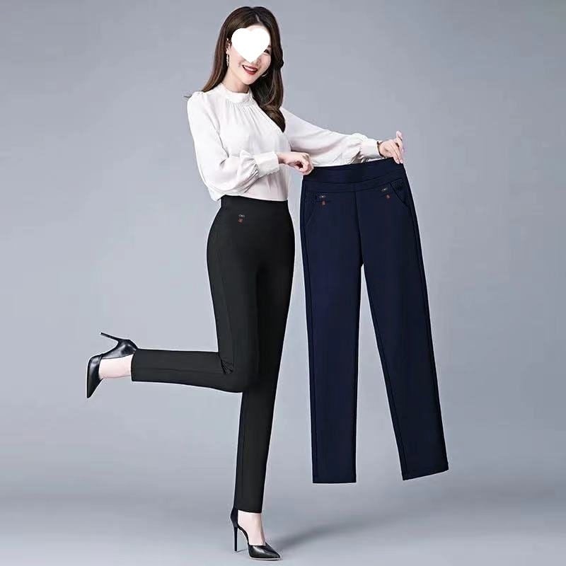 Egyenes szárú nadrág fleece béléssel, téli kiadás 2025, 90-95% poliészter tartalom, poliészter szövet, normál vastagság