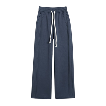 Dámske široké nohavice s flisovou podšívkou, vysoký pás, hrubé, rayon-spandex materiál