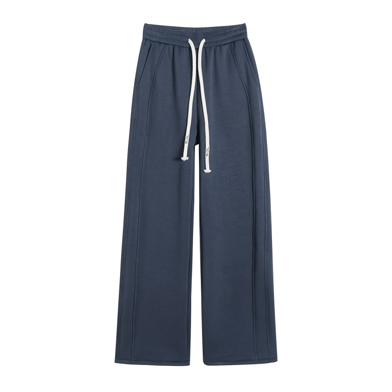 Dámske široké nohavice s flisovou podšívkou, vysoký pás, hrubé, rayon-spandex materiál