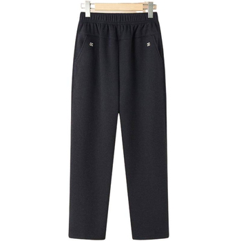 Pantaloni de iarnă pentru femei, poliester >95%, croială conică (tapered), stil casual, iarna 2025