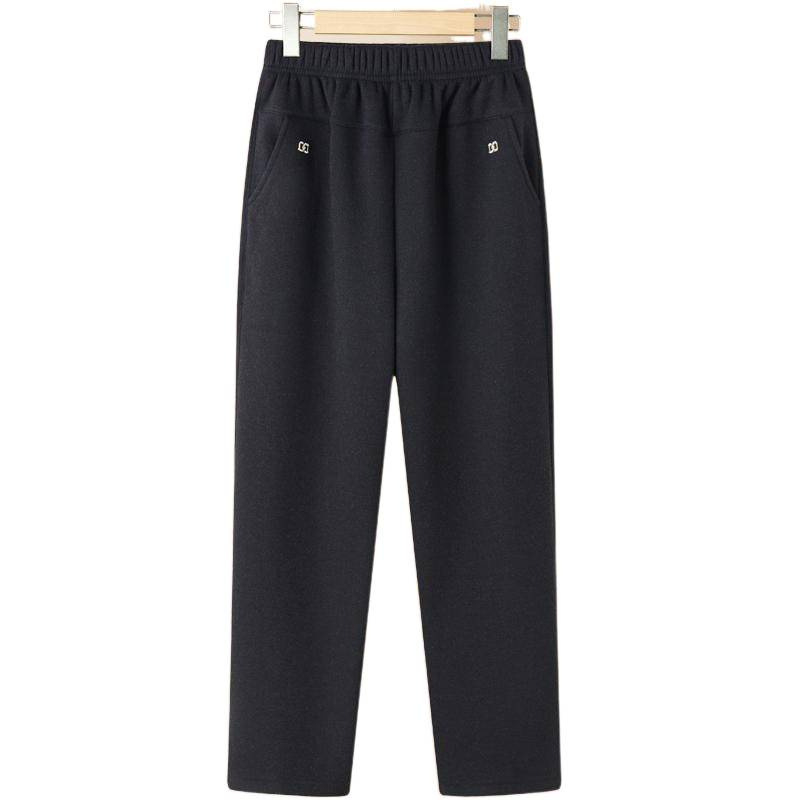 Pantaloni de iarnă pentru femei, poliester >95%, croială conică (tapered), stil casual, iarna 2025