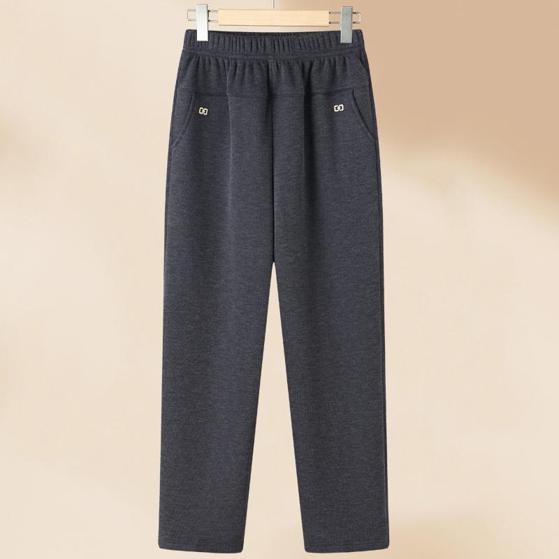 Pantaloni de iarnă pentru femei, poliester >95%, croială conică (tapered), stil casual, iarna 2025