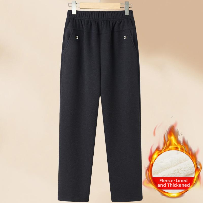 Pantaloni de iarnă pentru femei, poliester >95%, croială conică (tapered), stil casual, iarna 2025