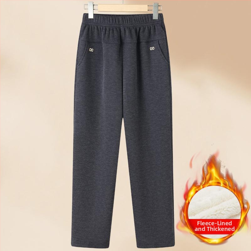 Pantaloni de iarnă pentru femei, poliester >95%, croială conică (tapered), stil casual, iarna 2025