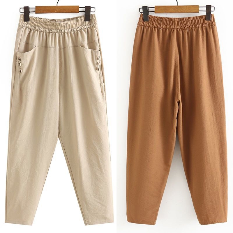 Pantaloni casual femei, drepți, lungime 9/10, țesătură țesută, 90–95% lână, cu buzunare