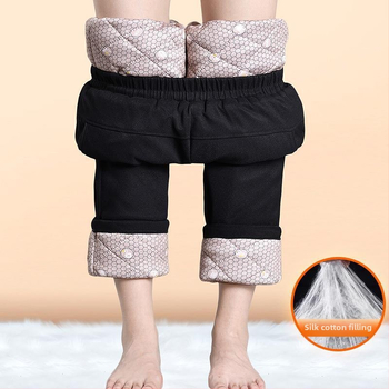 Дамски харем панталони, тъкан от вълна, Relaxed fit, Regular дебелина, Пролет 2025