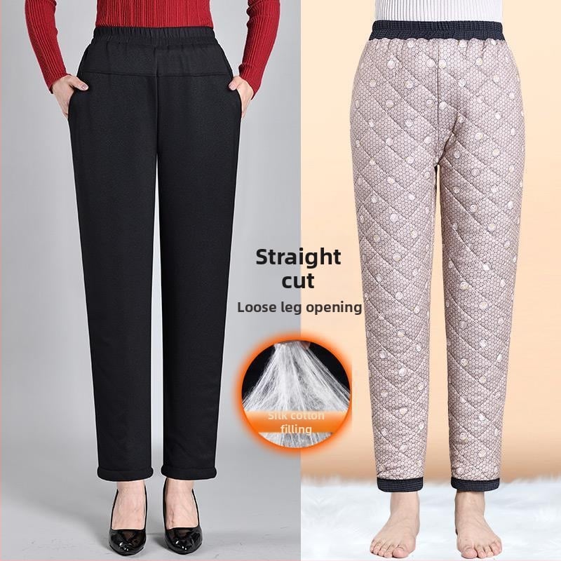 Дамски харем панталони, тъкан от вълна, Relaxed fit, Regular дебелина, Пролет 2025