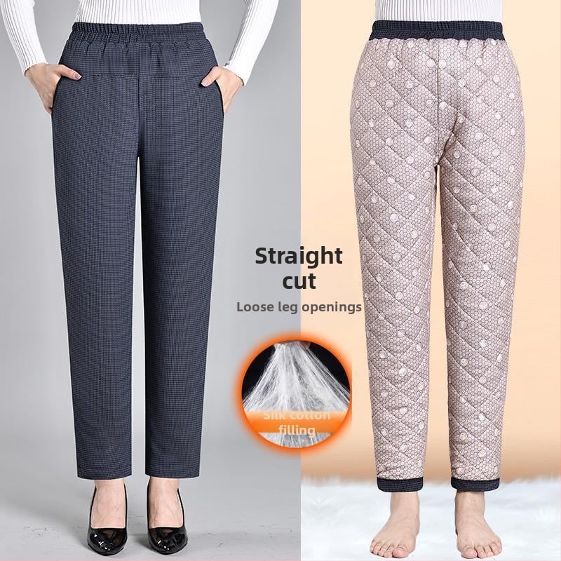 Дамски харем панталони, тъкан от вълна, Relaxed fit, Regular дебелина, Пролет 2025