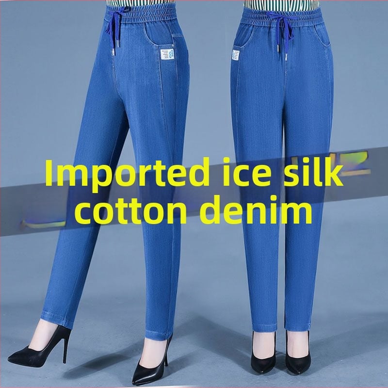 Дамски кежуал хемар панталони, висока талия, къс крак, еластична талия, тъкан плат (High-Waisted, Cropped, Elastic Waist, Woven Fabric)