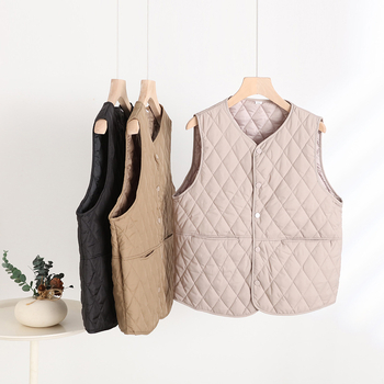 Ženski vest u kardigan stilu za svakodnevnu vožnju, V-izrez, punilo sličnog svili, glavna tkanina 90–95% Spandex