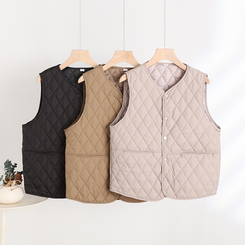 Ženski vest u kardigan stilu za svakodnevnu vožnju, V-izrez, punilo sličnog svili, glavna tkanina 90–95% Spandex