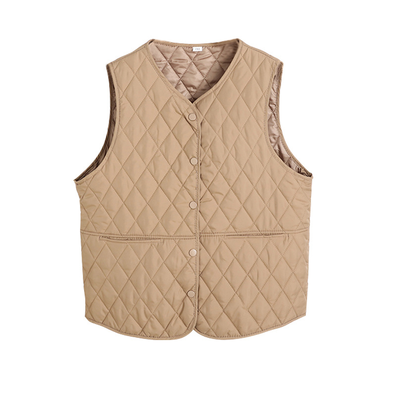 Ženski vest u kardigan stilu za svakodnevnu vožnju, V-izrez, punilo sličnog svili, glavna tkanina 90–95% Spandex