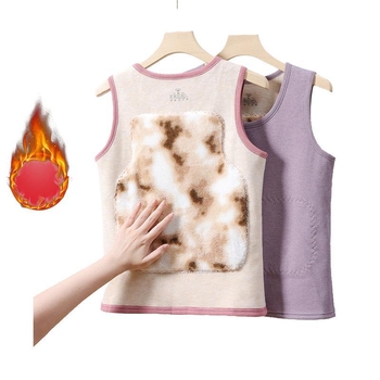 Ženska flis vesta, topla poliester tkanina, kardigan stil, za žene srednje dobi i starije, zima 2025