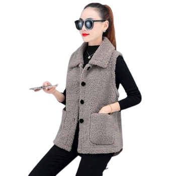 Vesta damă (Ultra-Short, decolteu în V, croială în linie A, lână de miel tricotată)