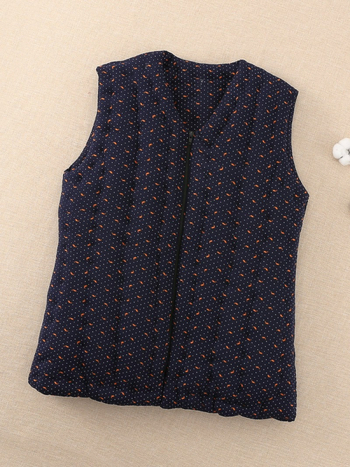Ručna izrada muška pamučna vesta, zimska, debela i topla, slim fit kroj, karirani uzorak