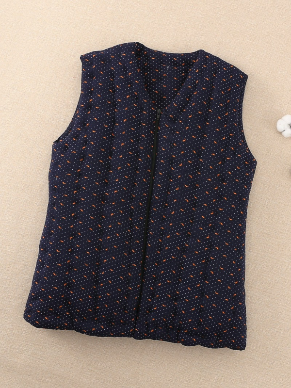 Ručna izrada muška pamučna vesta, zimska, debela i topla, slim fit kroj, karirani uzorak