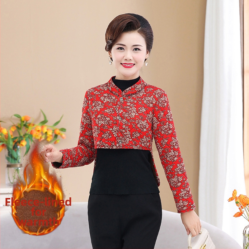 Teplá vesta s fleecovou podšívkou na ochranu paží a ramien pre ženy, zima 2025, kvetinový vzor, krátky strih 40–50 cm, bez žehlenia