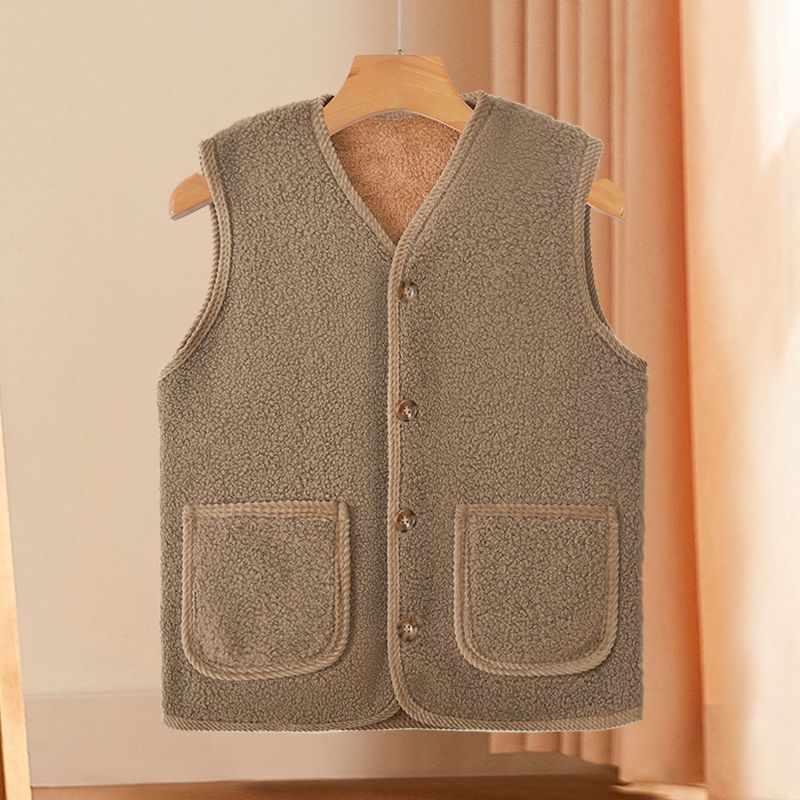 Aitas vilnas mēteļa žakete ar flīsa odai, rudens-ziemas bieza ārējā apģērba vidējā vecuma un vecākiem cilvēkiem