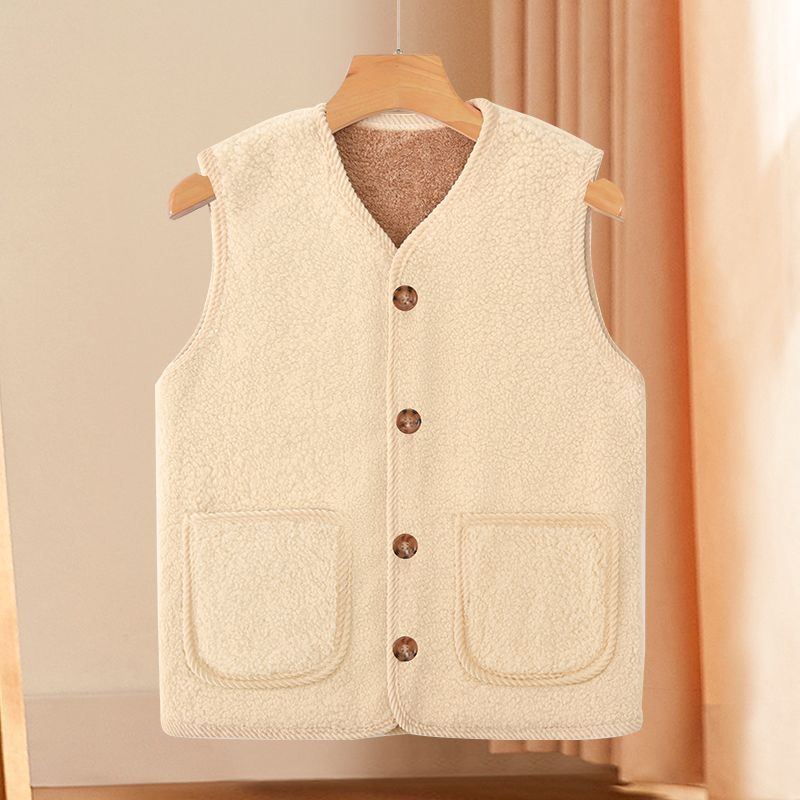 Aitas vilnas mēteļa žakete ar flīsa odai, rudens-ziemas bieza ārējā apģērba vidējā vecuma un vecākiem cilvēkiem