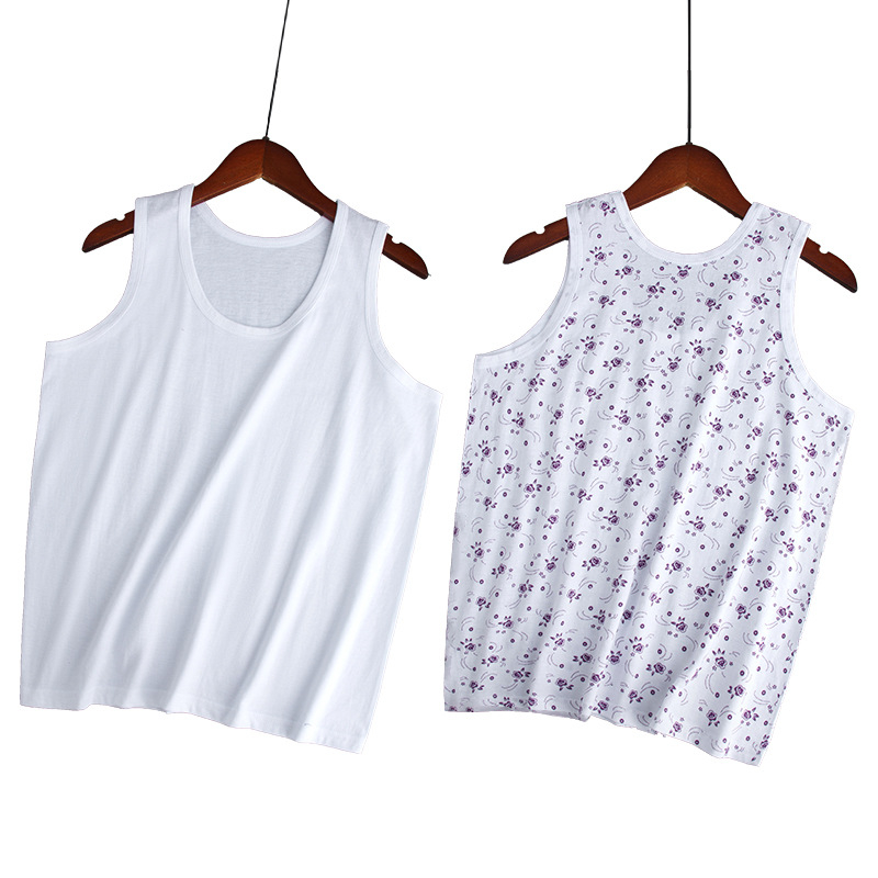 Moteriška medvilninė liemenė su plačiomis pečių juostomis, 100% medvilnė, apvali kaklo linija, plonas audinys 121–140 g/m2, tinkama visoms sezonoms.