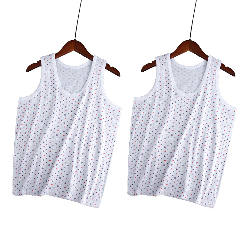 Moteriška medvilninė liemenė su plačiomis pečių juostomis, 100% medvilnė, apvali kaklo linija, plonas audinys 121–140 g/m2, tinkama visoms sezonoms.