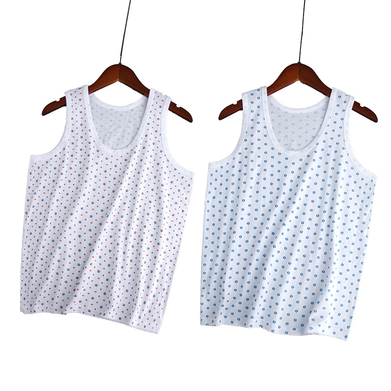 Moteriška medvilninė liemenė su plačiomis pečių juostomis, 100% medvilnė, apvali kaklo linija, plonas audinys 121–140 g/m2, tinkama visoms sezonoms.