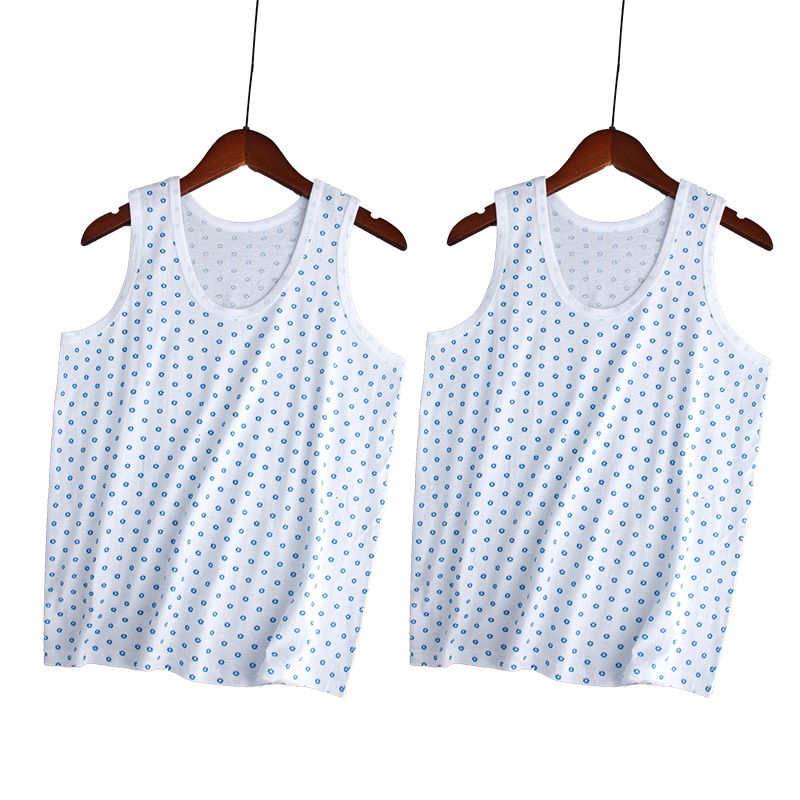 Moteriška medvilninė liemenė su plačiomis pečių juostomis, 100% medvilnė, apvali kaklo linija, plonas audinys 121–140 g/m2, tinkama visoms sezonoms.