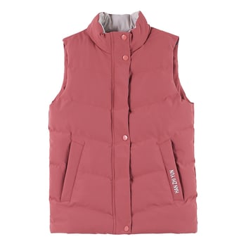 Női mellény down-cotton töltéssel, állógallér, poliészter anyag, cipzárral, mintázat színkoordinált