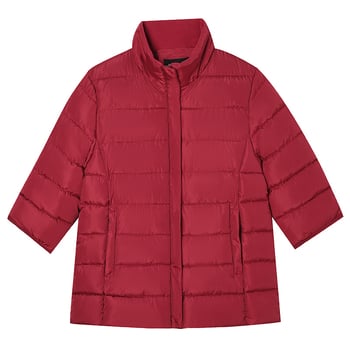 Γυναικείο γιλέκο σε στυλ ζακέτας με σταθερό γιακά, φερμουάρ, γέμισμα πολυεστέρα-βαμβάκι, μεσαίου μήκους χειμερινά εξωτερικά ρούχα, 2025