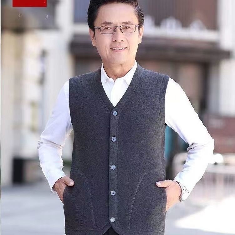 Vesta na jeseň a zimu pre dospelé ženy, výstrih do V, trojvrstvová hrúbka, plus veľkosť