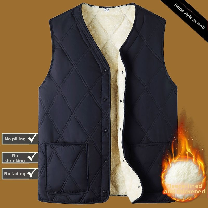 Bavlnená vesta s kapucňou, hrubá tepelná izolácia, V-krk, pruhovaný corduroy, bočné vrecká