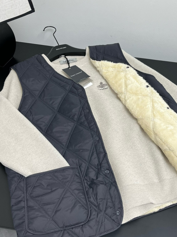 Vesta bărbați din poliester și PU, model romb, stil elegant de mers la serviciu, lungime normală.