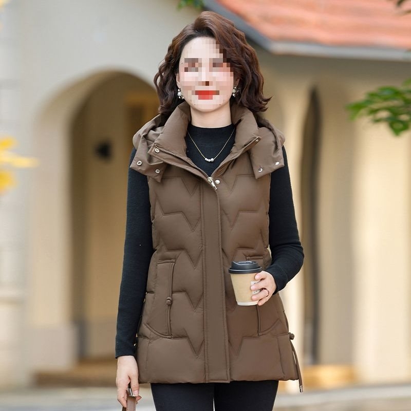Ženska vesta za odrasle s V-izrezom, 90–95% rayon