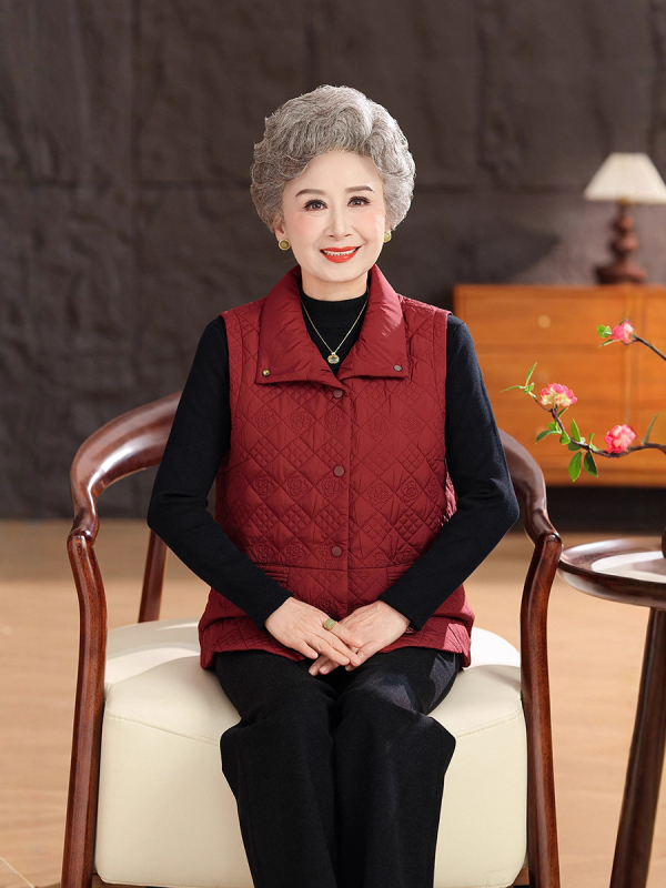 Vesta pentru femei pentru toamnă 2025 cu broderie florală, poliester peste 95%, stil elegant