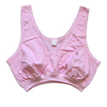 Памучно бюстие за жени в средна и по-възрастна възраст - безжично, дишащо, с пълна чашка, 100% памук