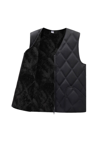 Muška bezrukavna flis-vesta za jesen i zimu, topla, debela, etničkog stila.