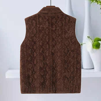 Vestă fără mâneci cu guler care se poate plia (Toamnă 2025; Poliester 50–70%; Stil elegant de navetă)