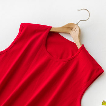 100% medvilninė moterų be rankovių liemenė su plačiomis pečiais, minimalistinis stilius, 2024 vasara, gamybos ciklas 30 dienų