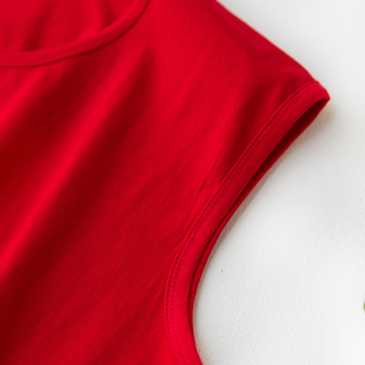 100% medvilninė moterų be rankovių liemenė su plačiomis pečiais, minimalistinis stilius, 2024 vasara, gamybos ciklas 30 dienų